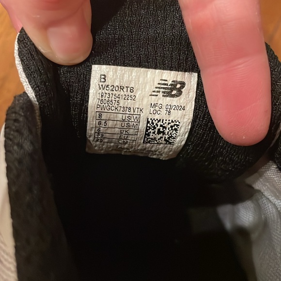 New Balance 520V8 Women’s Running Shoe size 8 Grey/black/teal/pink - Picture 10 of 11